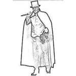 Dibujo para colorear Dibujo De Jack El Destripador Para Pintar Y Colorear Online
