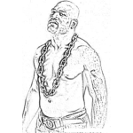 Dibujo para colorear Quinton Rampage Jackson Mma Fighter Online Coloring Page Para Colorear