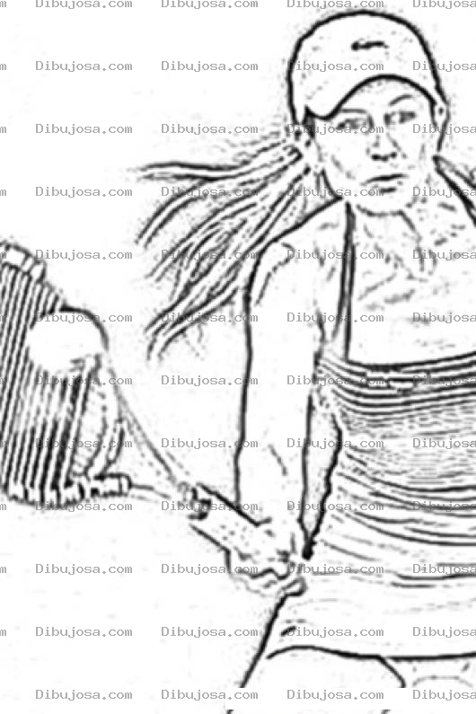 Dibujo para colorear Gisela Dulko Voloring Page Para Colorear A La Tenista Argentina Guisela Dulco
