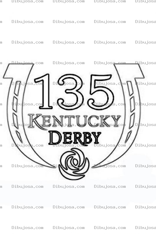 Dibujo para colorear Kentucky Derby Coloring Page Para Pintar Y Colorear
