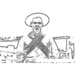 Dibujo para colorear Pancho Villa Coloring Page Para Pintar Y Colorear