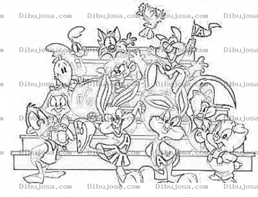 Dibujo para colorear Colorear Caricaturas De Los Looney Tunes