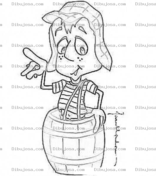Dibujo para colorear Dibujo Del Chavo Del 8 Para Colorear Online