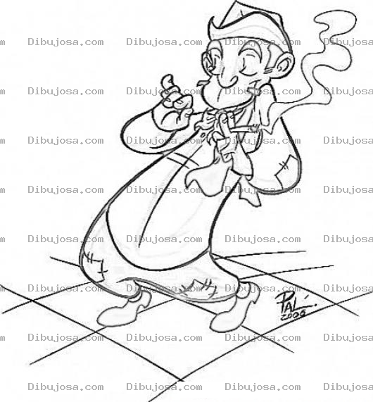 Dibujo para colorear Dibujo De Cantinflas Para Colorear Online Imprimir Y Pintar