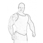 Dibujo para colorear Frank McGrath Bodybilder Coloring Page Para Colorear Y Pintar
