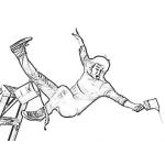 Dibujo para colorear Man Falling Coloring Page