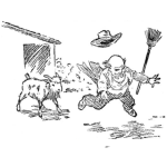Dibujo para colorear Dibujo De Un Hombre Cayendo Para Colorear