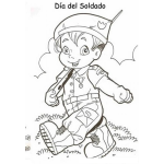 Dibujo para colorear Soldadito Para Colorear