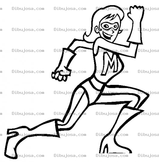 Dibujo para colorear Colorear Super Mama