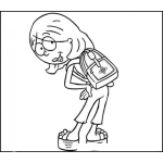 Dibujo para colorear Dibujo De Lizzie McGuire Para Colorear