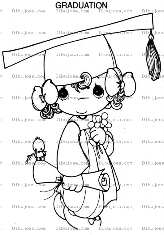 Dibujo para colorear Colorear Graduanda De Preciosos Momentos