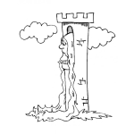 Dibujo para colorear Colorear A Rapunzel