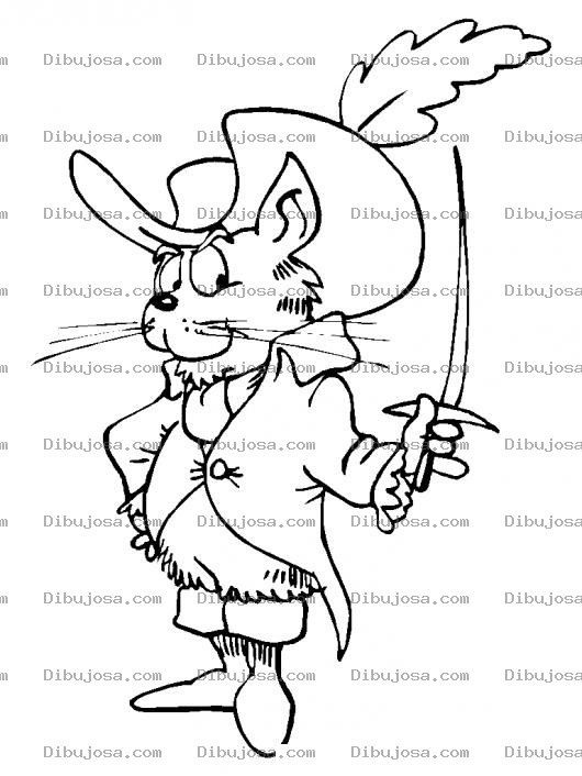 Dibujo para colorear Colorear Al Gato Con Botas