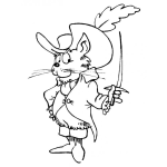 Dibujo para colorear Colorear Al Gato Con Botas