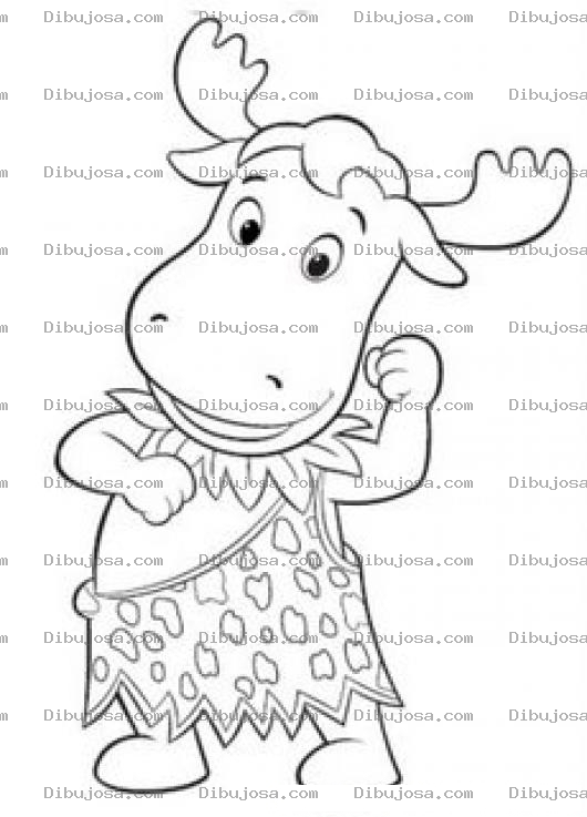 Dibujo para colorear Colorear A Tyrone De Los Backyardigans