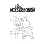 Dibujo para colorear Colorear A Yunicua Y A Tairon De Los Backyardigans