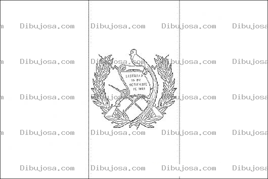 Dibujo para colorear Colorear Bandera De Guatemala