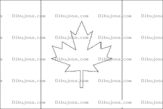 Dibujo para colorear Colorear Bandera De Canada