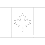 Dibujo para colorear Colorear Bandera De Canada