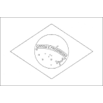 Dibujo para colorear Colorear Bandera De Brasil