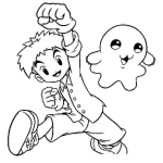 Dibujo para colorear Colorear Digimon