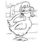 Dibujo para colorear Colorear Pareja De Patos