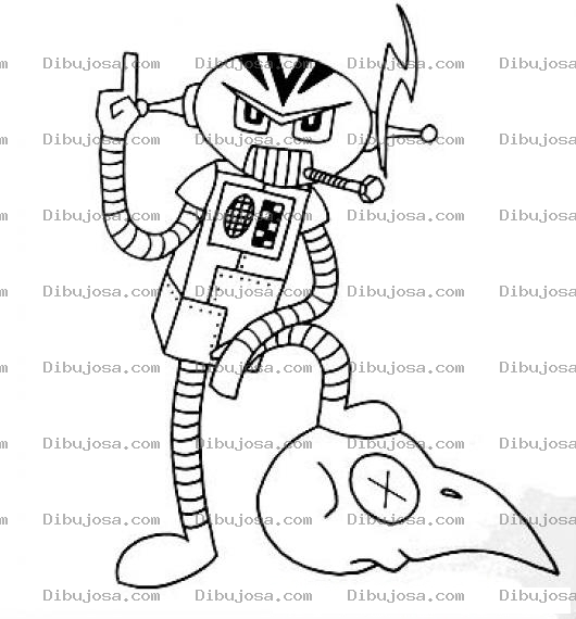 Dibujo para colorear Colorear Robot Justiciero