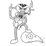 Dibujo para colorear Colorear Robot Justiciero