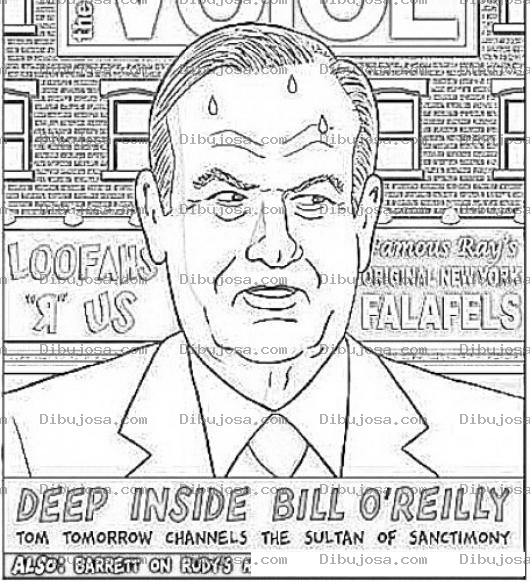 Dibujo para colorear Bill O Reilly Online Coloring Page Para Pintar Y Colorear