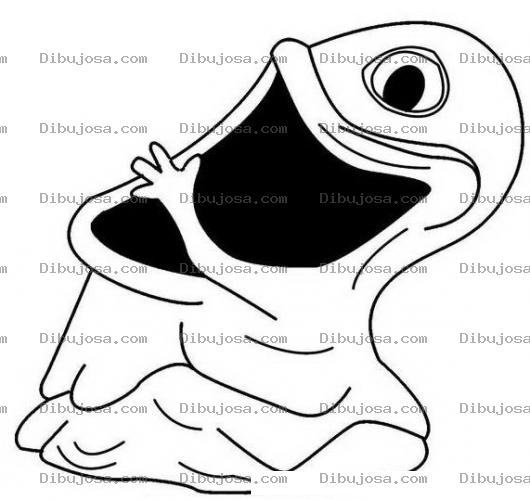 Dibujo para colorear Colorear Moustruo De Boca Grande