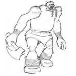 Dibujo para colorear Colorear Monstruo Goliath