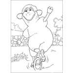Dibujo para colorear Oveja De Circo Para Colorear