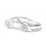 Dibujo para colorear Colorear Mercedesbenz Coupe
