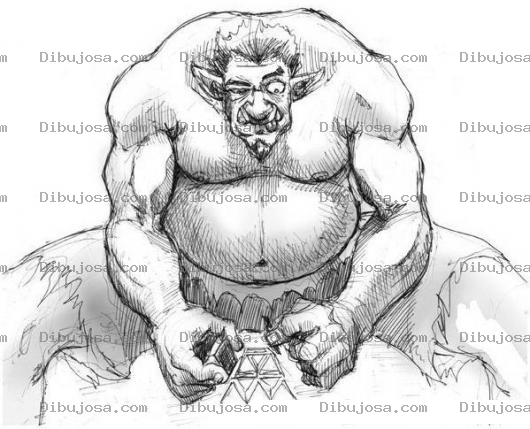 Dibujo para colorear Colorear Monstruo Horrible que da miedo