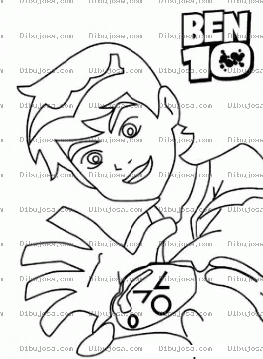 Dibujo para colorear Colorear A Ben 10
