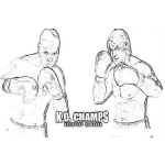Dibujo para colorear K.o. Champs Game Online Coloring Page Dibujo De Boxeadores Para Colorear