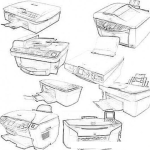 Dibujo para colorear Impresoras Laser Para Colorear