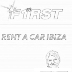 Dibujo para colorear Alquiler De Coches Ibiza Dibujo Para Colorear