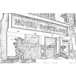 Dibujo para colorear Hoteles Barcelona Para Colorear Online E Imprimir De Internet