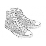 Dibujo para colorear Chapulines Converse Para Colorear Y Pintar