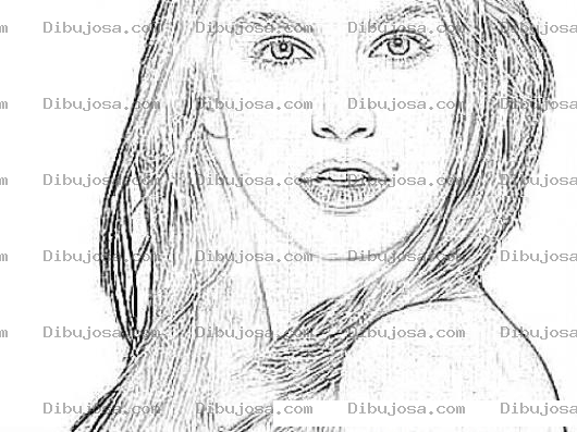 Dibujo para colorear Cindy Crawford Online Coloring Page Dibujo De Cindi Craford Para Pintar Y Colorear