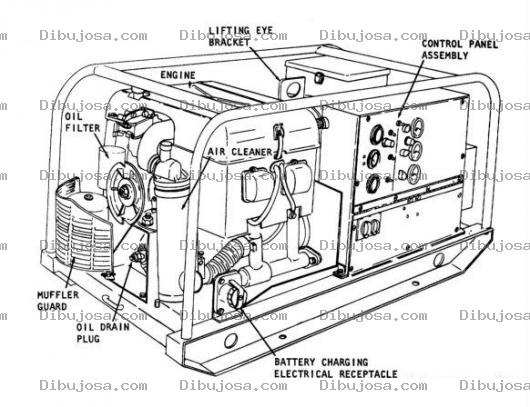 Dibujo para colorear Gasoline Generators Online Coloring Page Dibujo De Planta Electrica Para Pintar