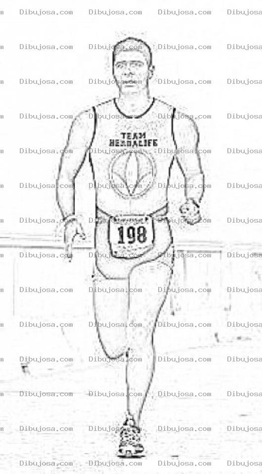 Dibujo para colorear Colorear Atleta De Herbalife