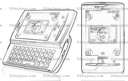 Dibujo para colorear Celular Sony Xperia X10 Para Colorear Pintar E Imprimir