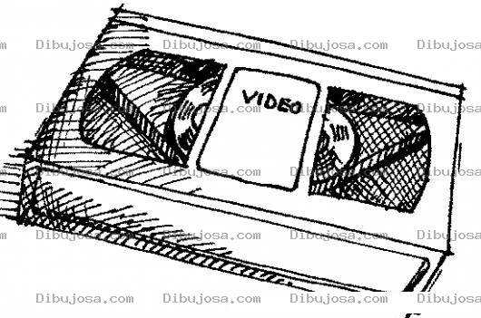 Dibujo para colorear Videocassette Coloring Page Dibujo De Caset Vhs Para Colorear