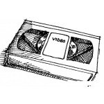 Dibujo para colorear Videocassette Coloring Page Dibujo De Caset Vhs Para Colorear