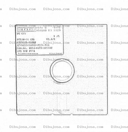 Dibujo para colorear Diskette De 5 1 4 Para Colorear