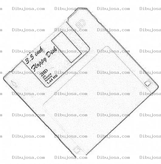 Dibujo para colorear Diskette De 3 1 2 1.44 Mb Para Colorear Y Pintar