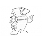 Dibujo para colorear Mascota Del Mundial De Francia 98 Dibujo Del Gallo Footix Para Colorear E Imprimir