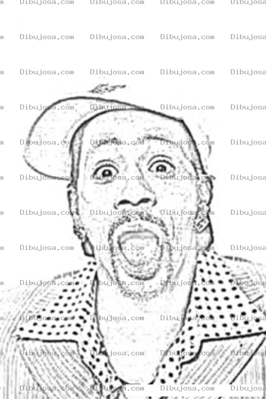 Dibujo para colorear Katt Williams Online Coloring Page Dibujo Para Colorear